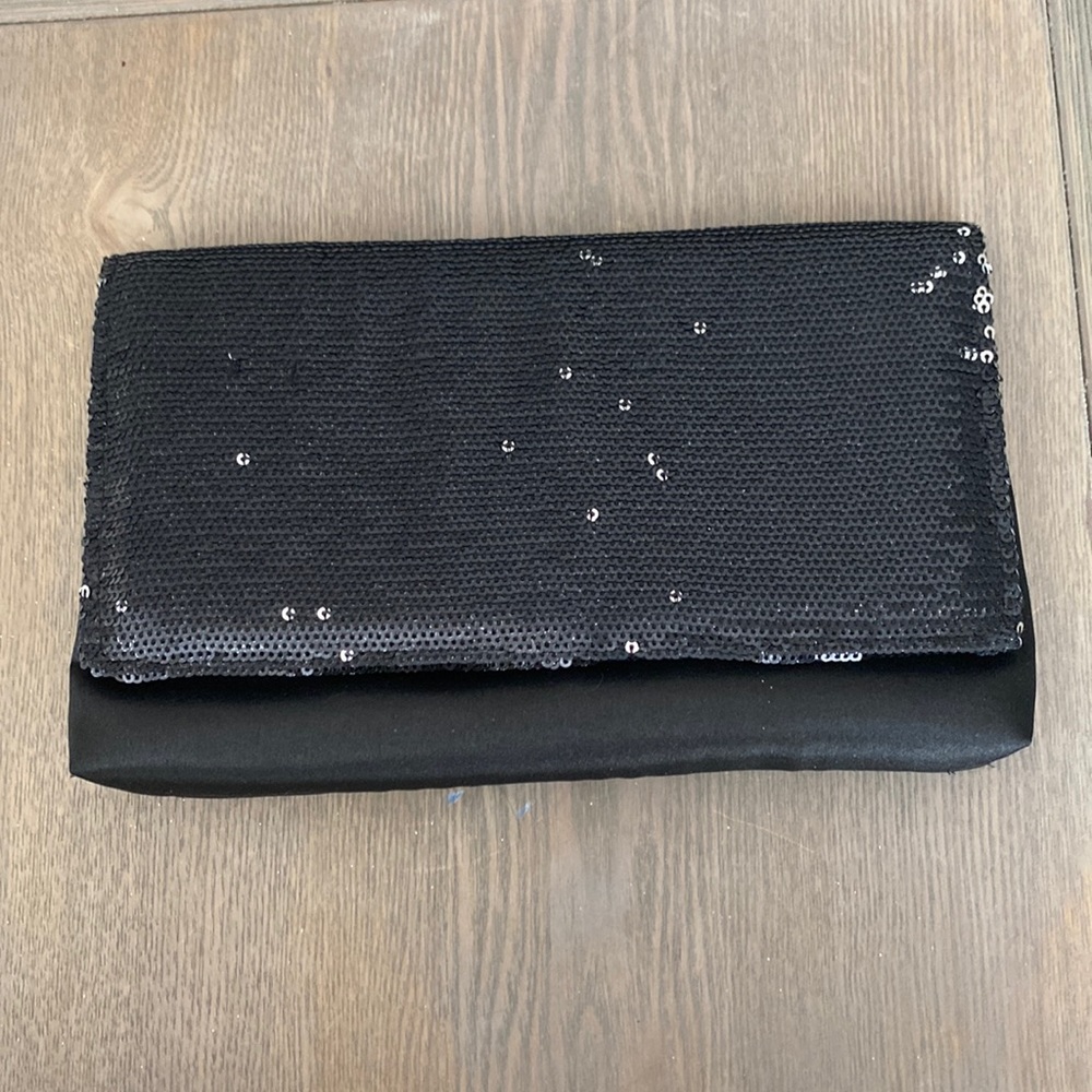 Black sequin evening bag clutch from NYTLITES